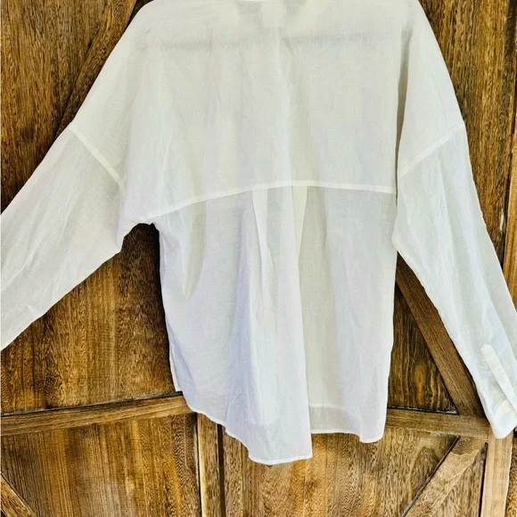 New White Cotton, Line Long Sleep Short - Picture 6 of 7